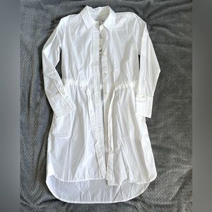 White shirt dress